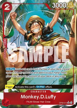 Monkey.D.Luffy (Alternate Art) (OP06-013) [Wings of the Captain] Foil One Piece Single Bandai
