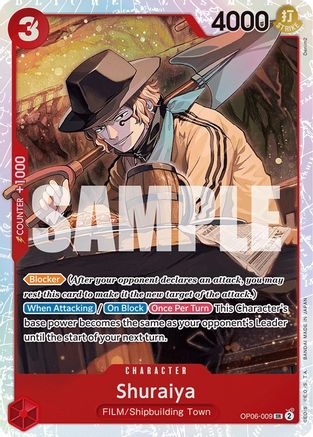 Shuraiya (OP06-009) [Wings of the Captain] Foil One Piece Single Bandai