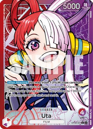 Uta (Alternate Art) (OP06-001) [Wings of the Captain] Foil One Piece Single Bandai