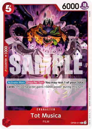 Tot Musica (OP06-011) [Wings of the Captain] Foil One Piece Single Bandai