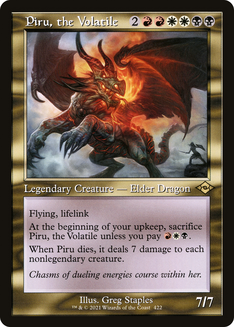 Piru, the Volatile (MH2-422) [Modern Horizons 2] MTG Single Modern Horizons 2