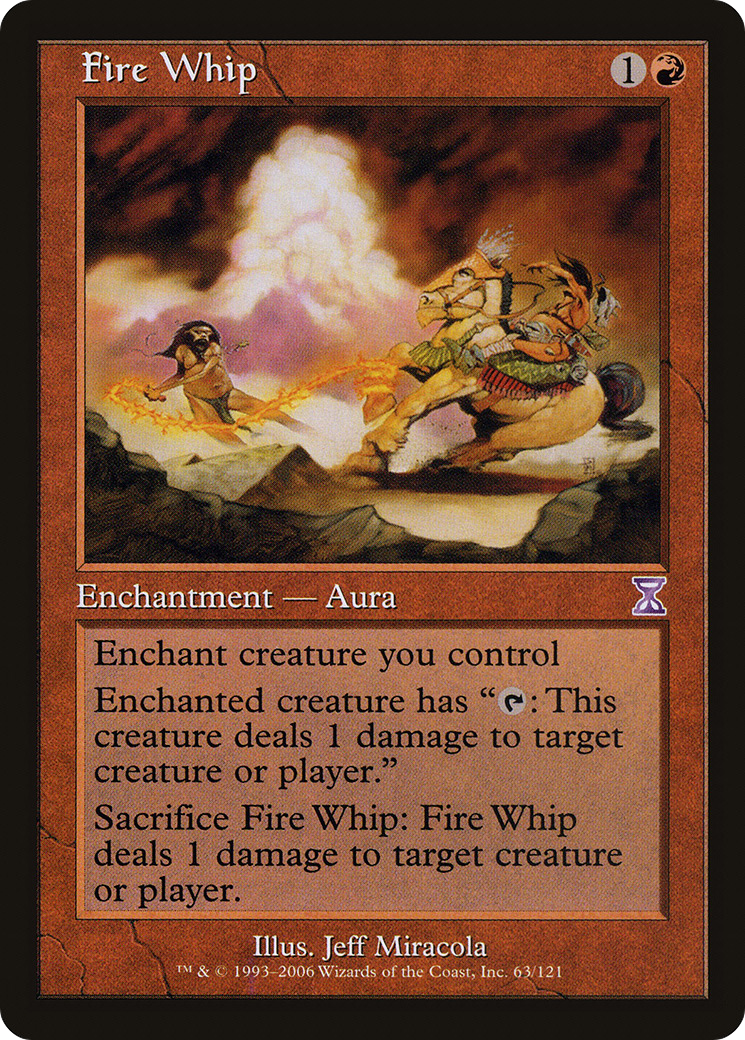 Fire Whip (TSB-063) [Time Spiral Timeshifted] MTG Single Wizards of the Coast