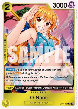 O-Nami (OP06-101) [Wings of the Captain] Foil One Piece Single Bandai