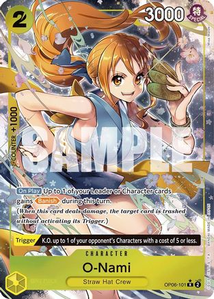 O-Nami (Alternate Art) (OP06-101) [Wings of the Captain] Foil One Piece Single Bandai