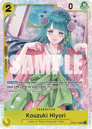 Kouzuki Hiyori (OP06-106) [Wings of the Captain] Foil One Piece Single Bandai