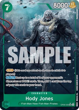 Hody Jones (035) (Alternate Art) (OP06-035) [Wings of the Captain] Foil One Piece Single Bandai