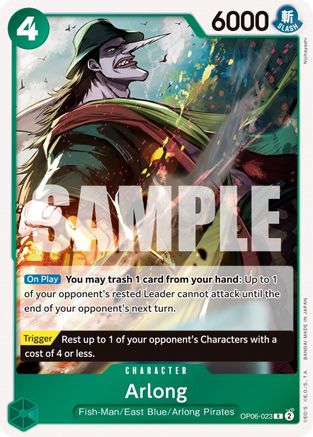 Arlong (OP06-023) [Wings of the Captain] Foil One Piece Single Bandai