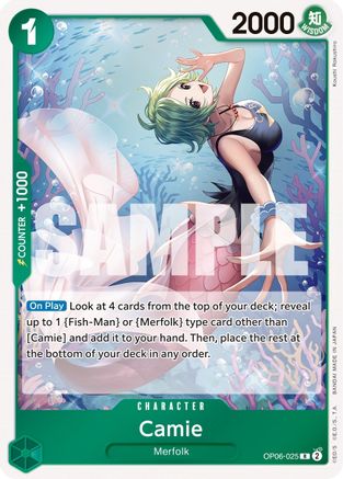Camie (OP06-025) [Wings of the Captain] Foil One Piece Single Bandai