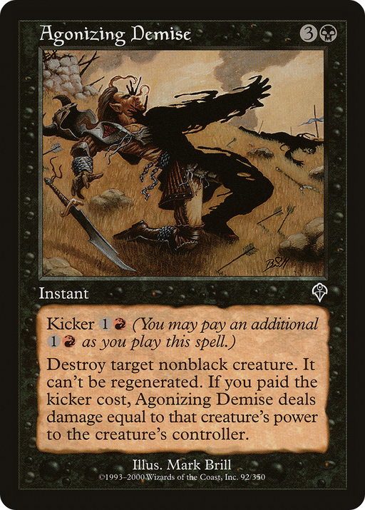 Agonizing Demise (INV-092) [Invasion] MTG Single Wizards of the Coast