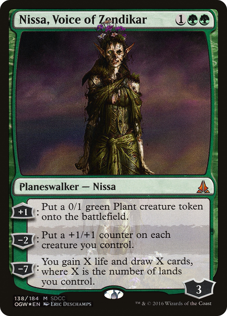 Nissa, Voice of Zendikar (SDCC 2016 Exclusive) (MEDIA-138) [Misc] San Diego Comic-Con 2016 Foil MTG Single Wizards of the Coast