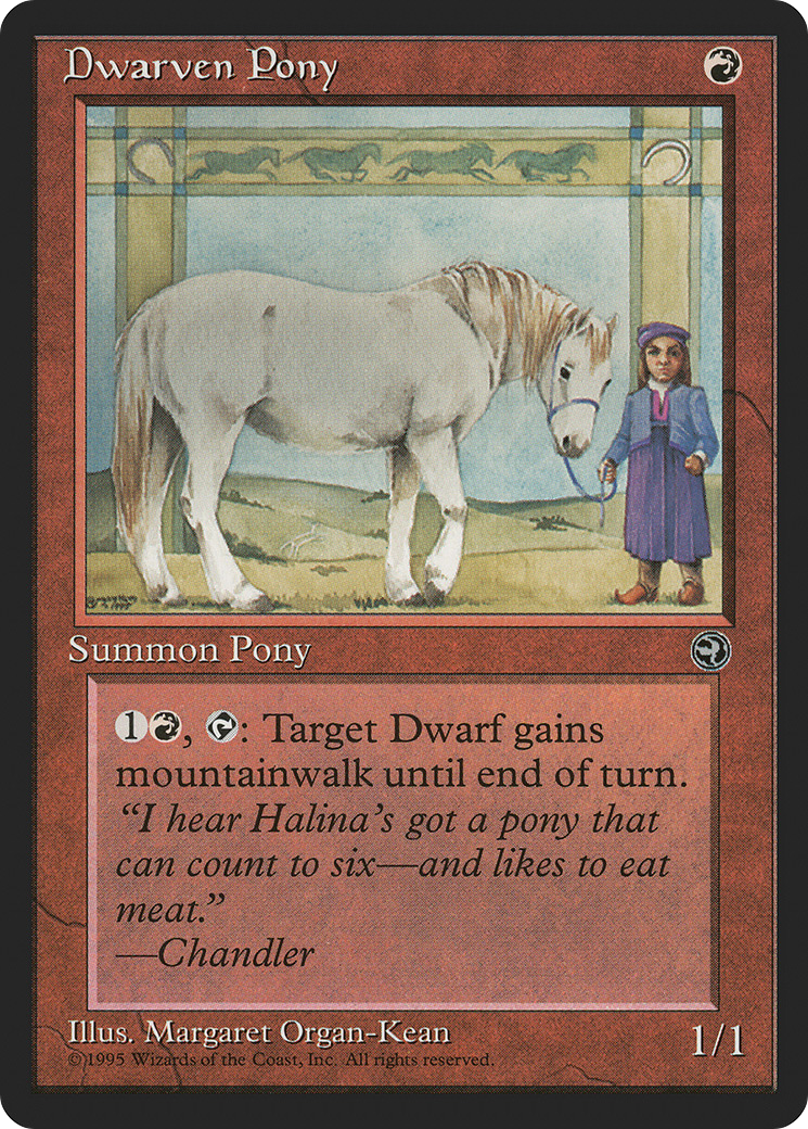 Dwarven Pony (HML-) [Homelands] MTG Single Wizards of the Coast