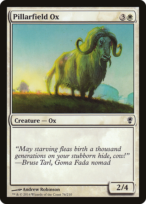 Pillarfield Ox (CNS-076) [Conspiracy] Foil MTG Single Wizards of the Coast