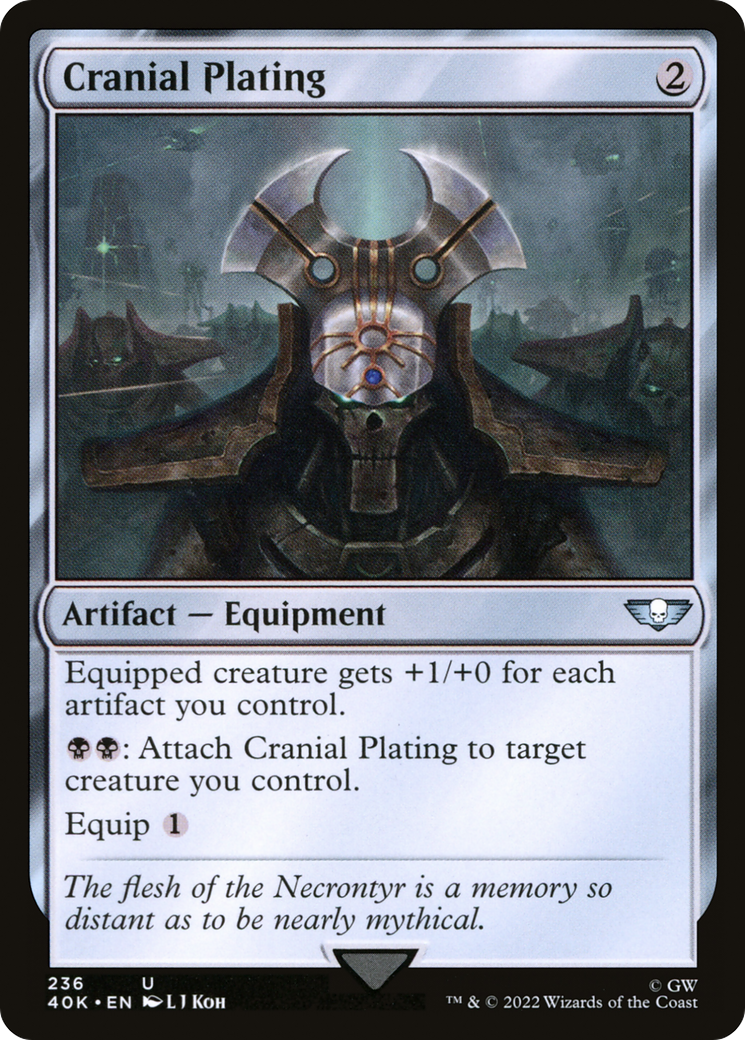Cranial Plating (40K-236) [Warhammer 40,000 Commander] MTG Single Wizards of the Coast