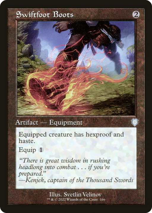 Swiftfoot Boots (BRC-166) [The Brothers' War Commander] MTG Single Wizards of the Coast