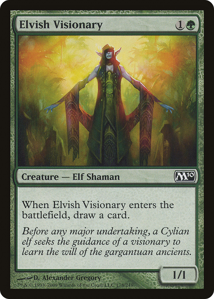 Elvish Visionary (M10-178) [Magic 2010] Foil MTG Single Wizards of the Coast