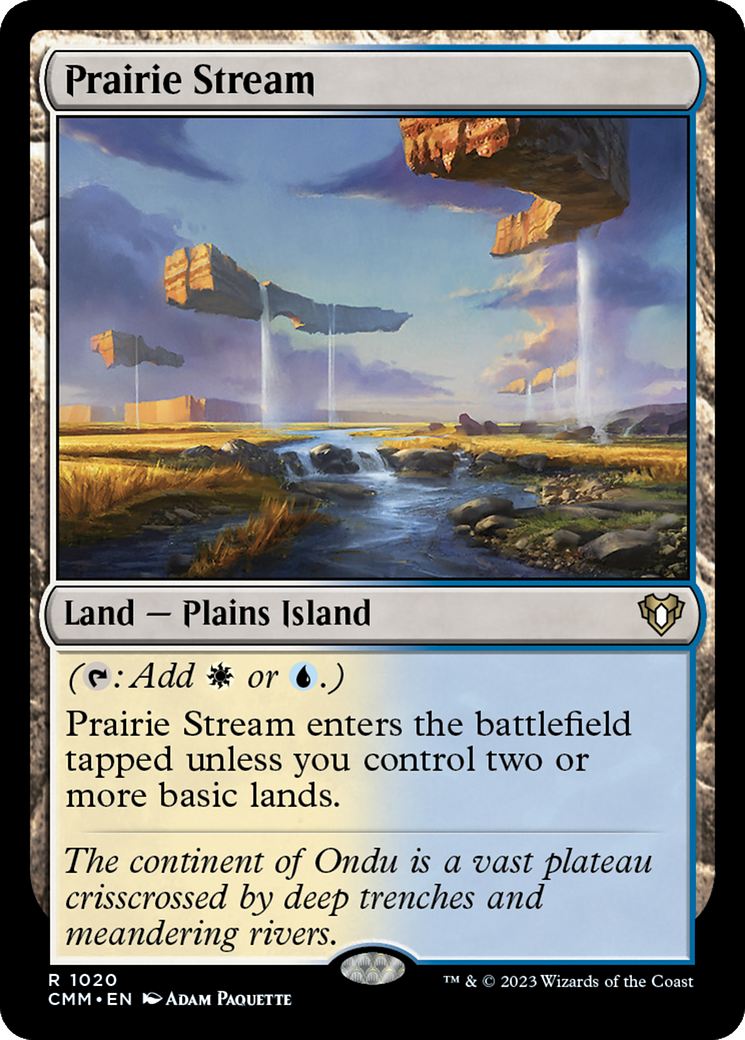 Prairie Stream (CMM-1020) [Commander Masters] MTG Single Wizards of the Coast