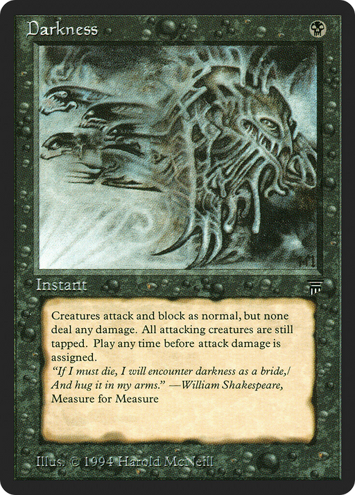 Darkness (LEG-) [Oldschool] Legends MTG Single Wizards of the Coast