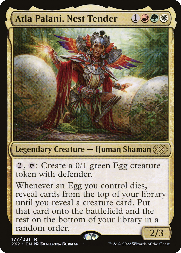 Atla Palani, Nest Tender (2X2-177) [Double Masters 2022] Foil MTG Single Wizards of the Coast