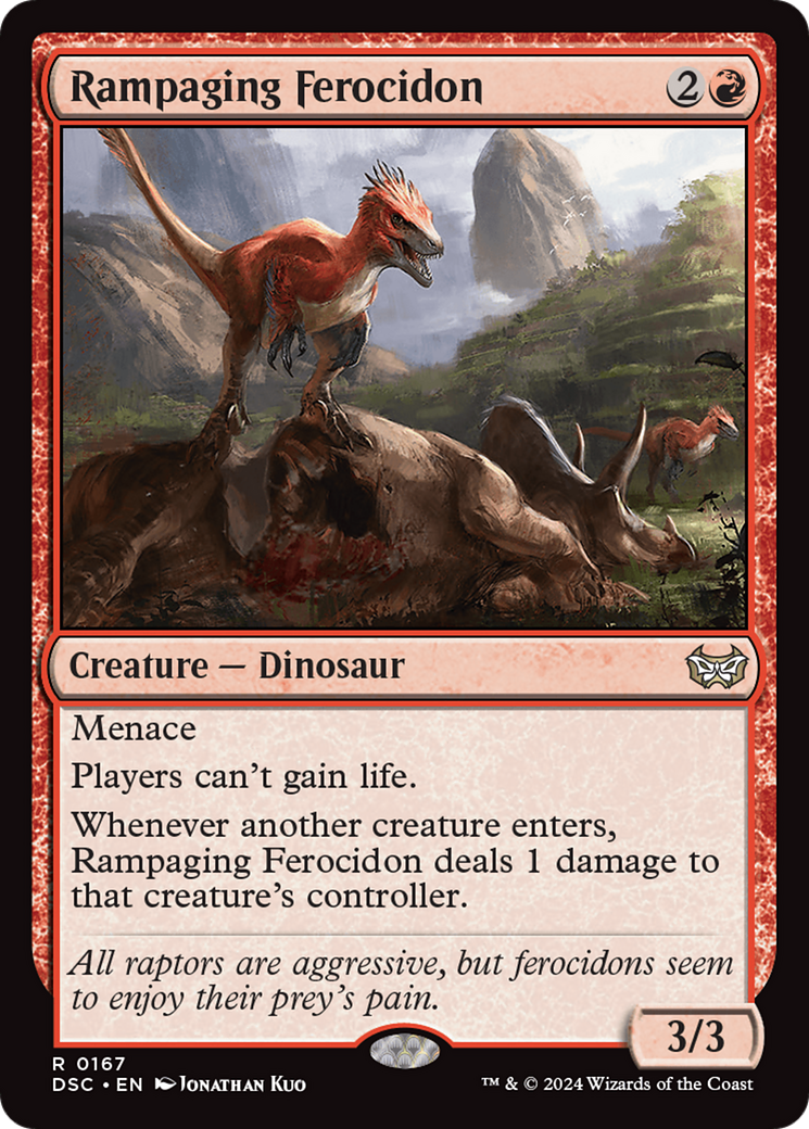 Rampaging Ferocidon (DSC-167) [Duskmourn: House of Horror Commander] MTG Single Wizards of the Coast