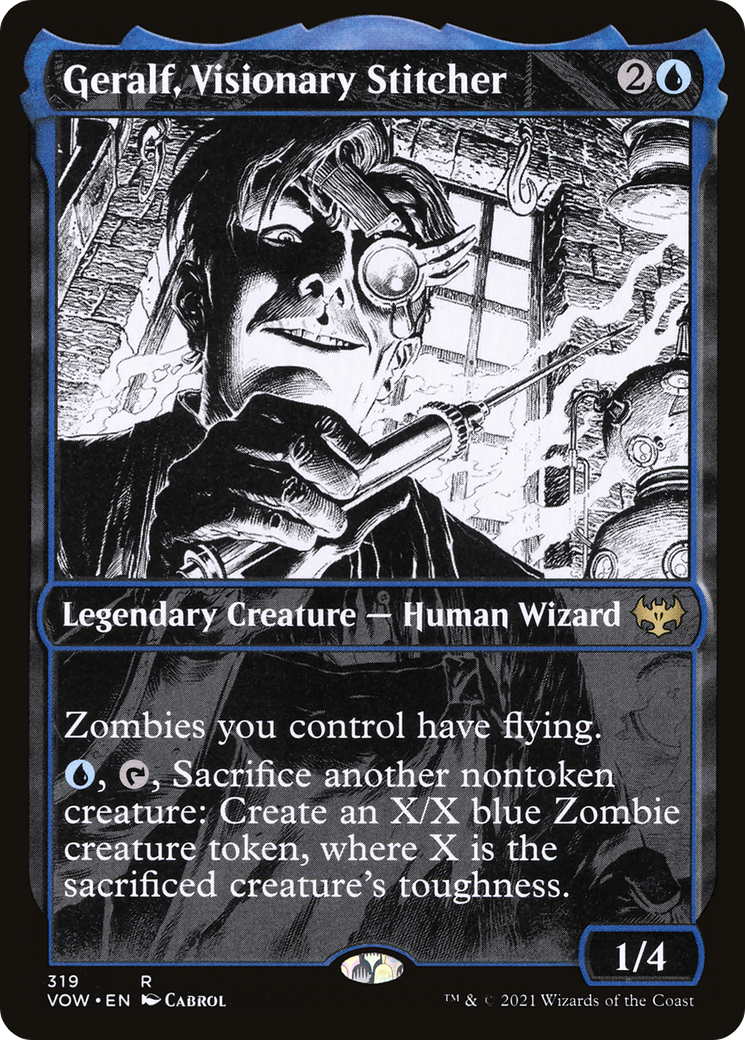 Geralf, Visionary Stitcher (VOW-319) [Innistrad: Crimson Vow] (Showcase) MTG Single Wizards of the Coast