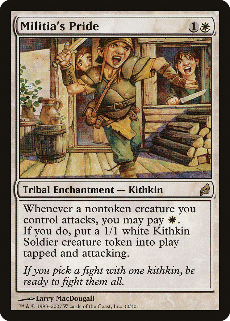 Militia's Pride (LRW-030) [Lorwyn] Foil MTG Single Wizards of the Coast