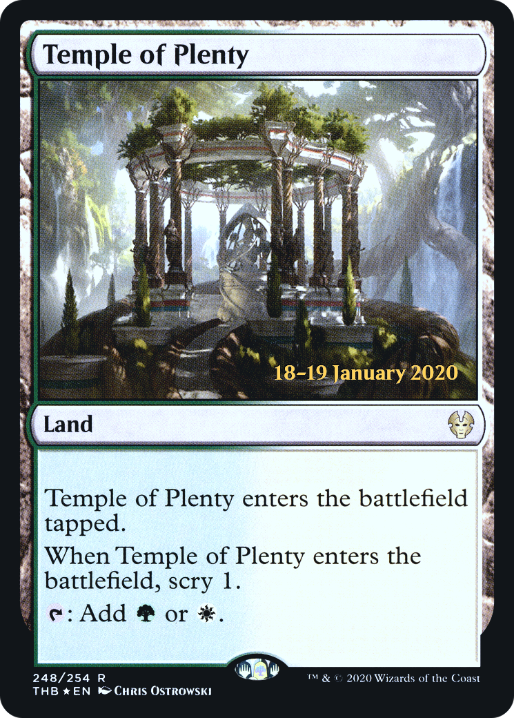 Temple of Plenty (PRE-248) [Theros Beyond Death Promos] Foil MTG Single Wizards of the Coast