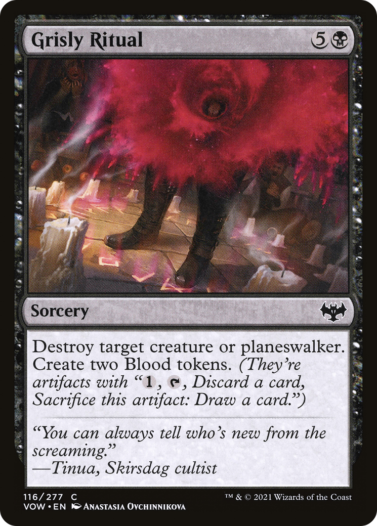 Grisly Ritual (VOW-116) [Innistrad: Crimson Vow] Foil MTG Single Wizards of the Coast