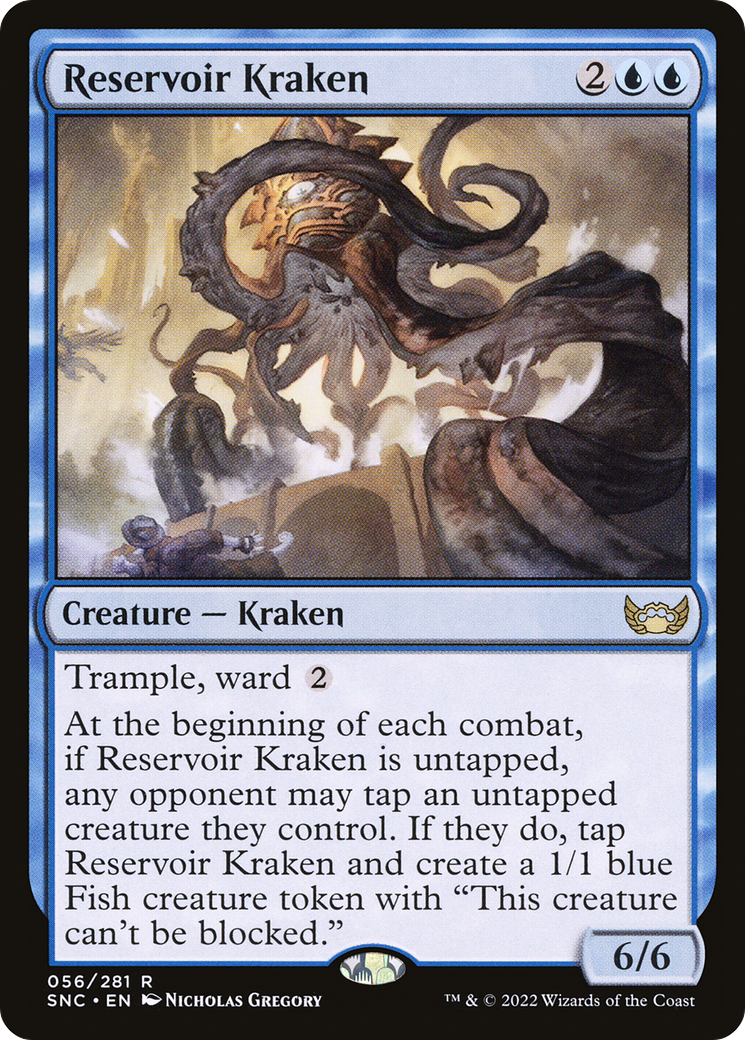 Reservoir Kraken (SNC-056) [Streets of New Capenna] MTG Single Wizards of the Coast