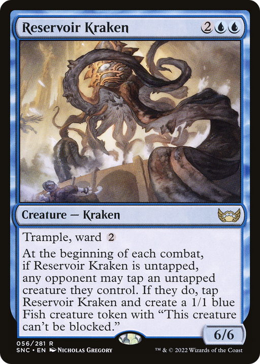 Reservoir Kraken (SNC-056) [Streets of New Capenna] Foil MTG Single Wizards of the Coast
