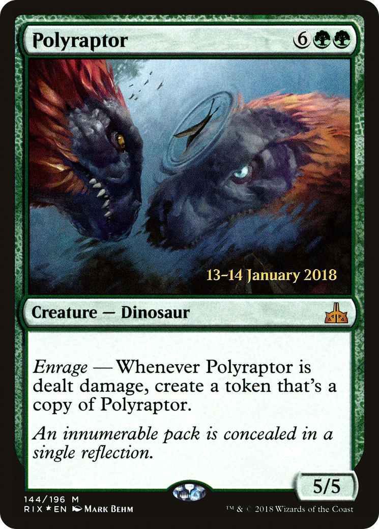 Polyraptor (PRE-144) [Rivals of Ixalan Promos] Foil MTG Single Wizards of the Coast