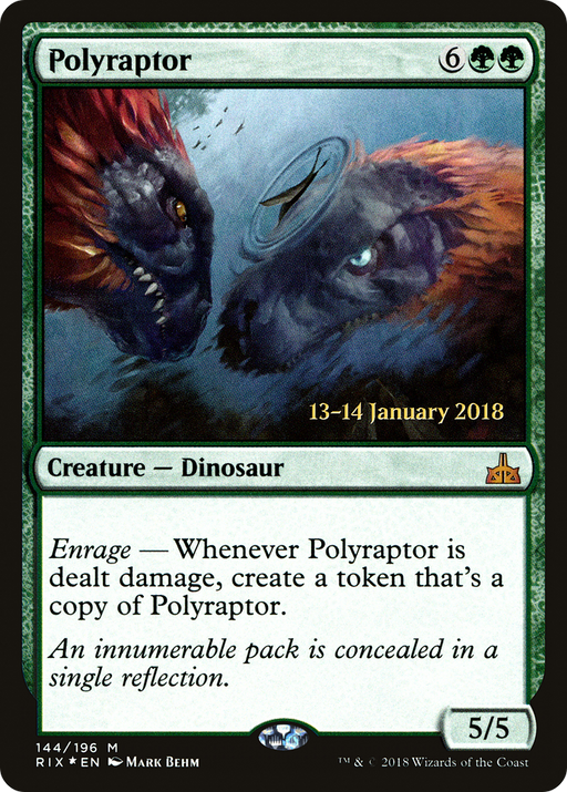 Polyraptor (PRE-144) [Rivals of Ixalan Promos] Foil MTG Single Wizards of the Coast
