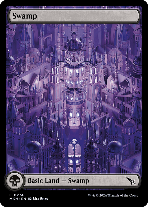 Swamp (0274) (MKM-274) [Murders at Karlov Manor] MTG Single Murders at Karlov Manor