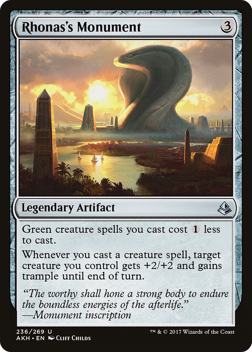 Rhonas's Monument (AKH-236) [Amonkhet] MTG Single Wizards of the Coast
