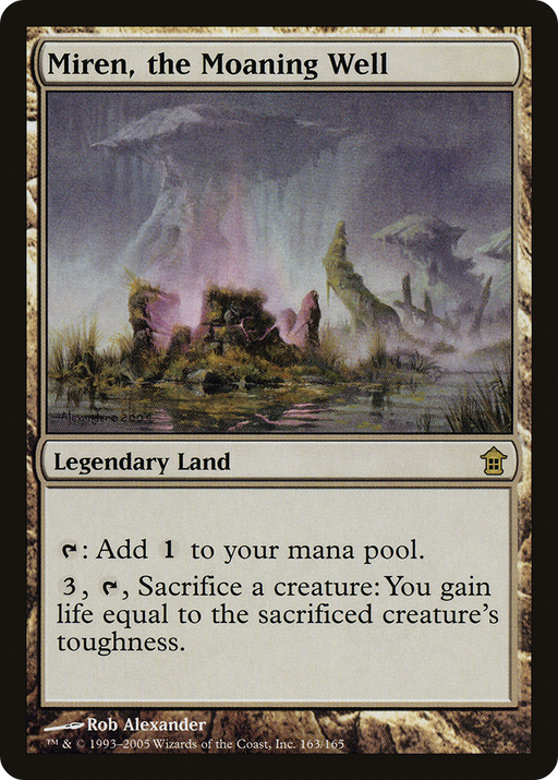Miren, the Moaning Well (SOK-163) [Saviors of Kamigawa] Foil MTG Single Wizards of the Coast