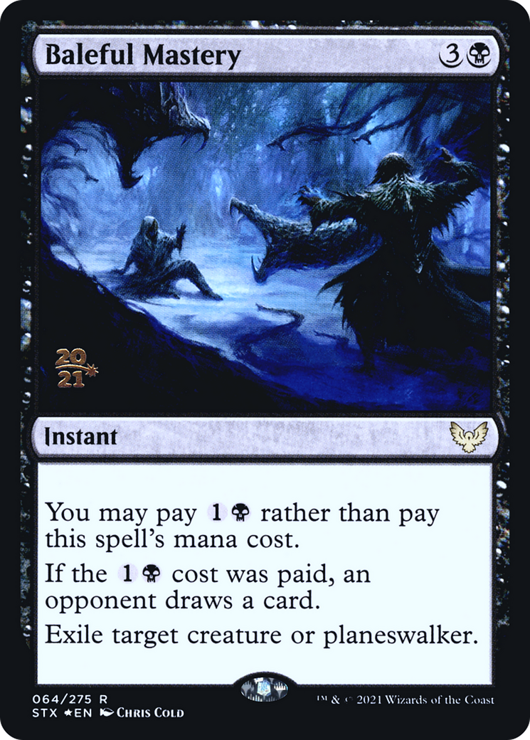 Baleful Mastery (PRE-064) [Strixhaven: School of Mages Promos] Foil MTG Single Wizards of the Coast