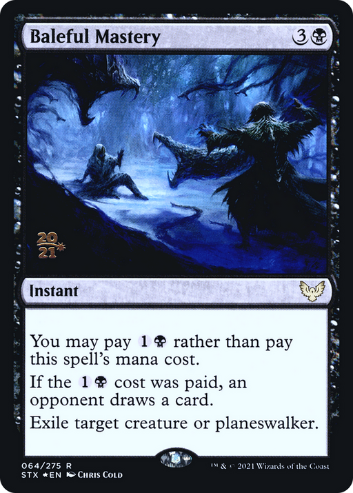 Baleful Mastery (PRE-064) [Strixhaven: School of Mages Promos] Foil MTG Single Wizards of the Coast