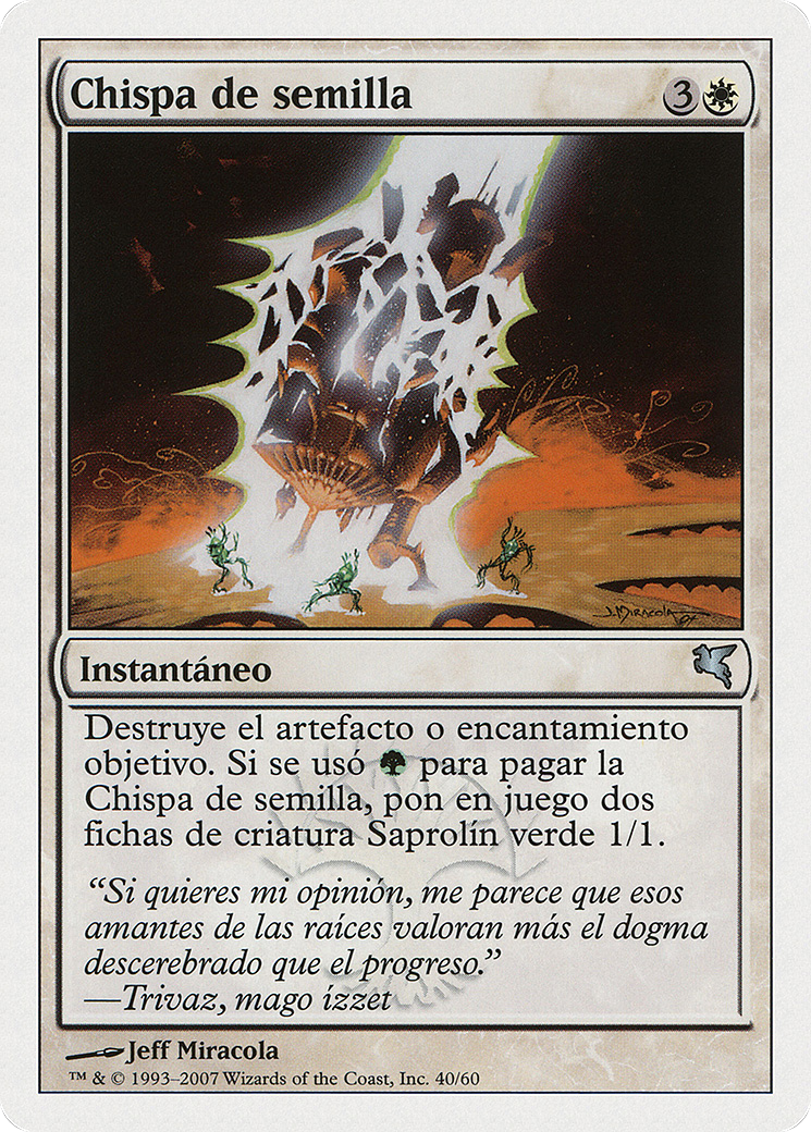 Seed Spark (Spanish) - "Chispa de semilla" (PSAL-J40) [Misc] Salvat 2005 MTG Single Wizards of the Coast