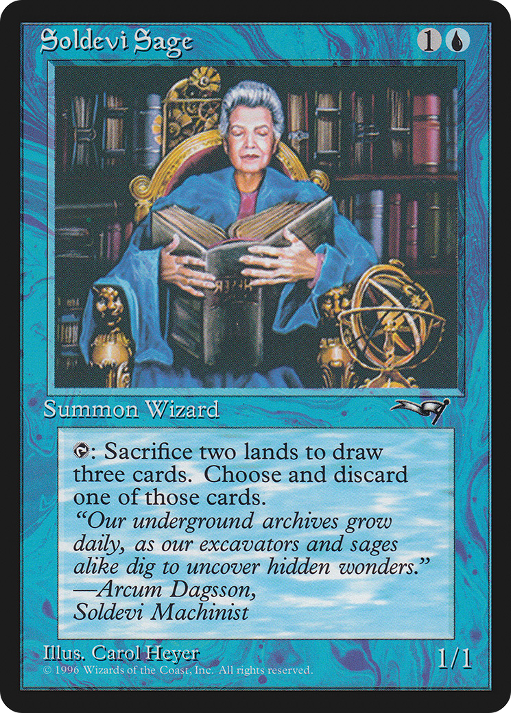 Soldevi Sage (ALL-34B) [Alliances] MTG Single Wizards of the Coast