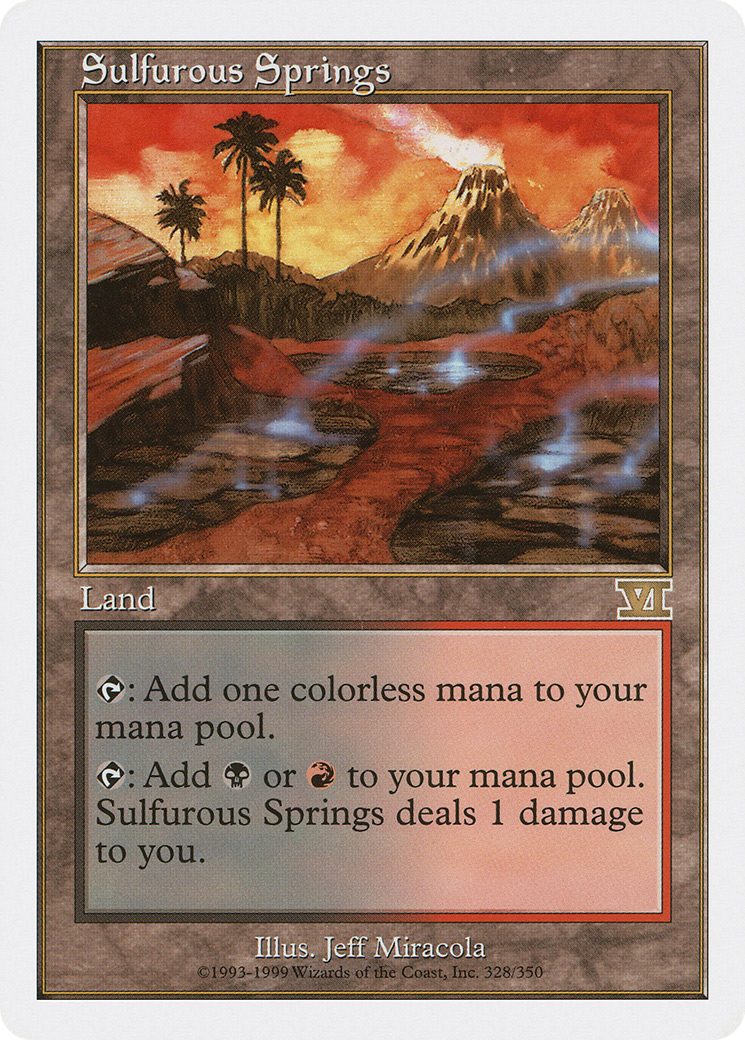 Sulfurous Springs (6ED-328) [Classic Sixth Edition] MTG Single Wizards of the Coast