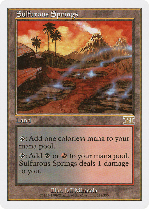 Sulfurous Springs (6ED-328) [Classic Sixth Edition] MTG Single Wizards of the Coast