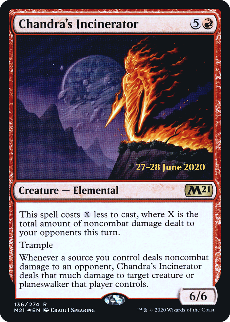 Chandra's Incinerator (PRE-136) [Core Set 2021 Promos] Foil MTG Single Wizards of the Coast