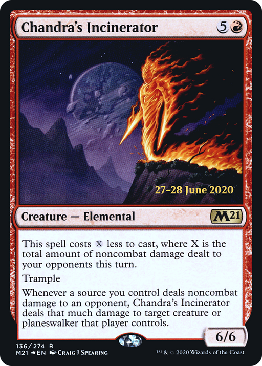 Chandra's Incinerator (PRE-136) [Core Set 2021 Promos] Foil MTG Single Wizards of the Coast
