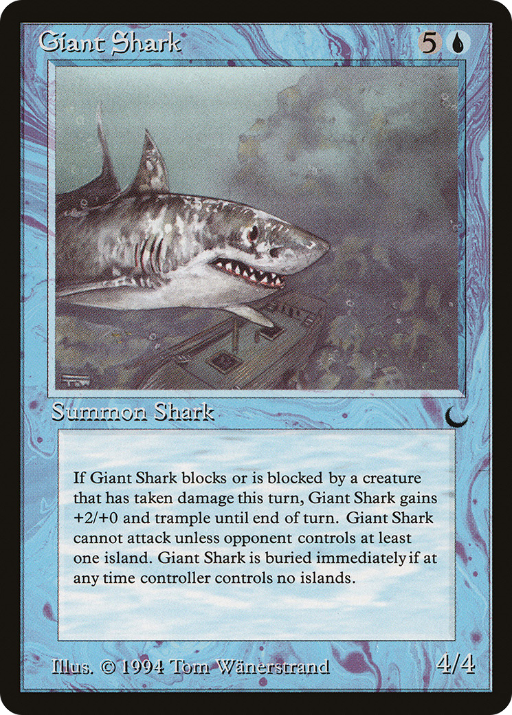 Giant Shark (DRK-) [Oldschool] The Dark MTG Single Wizards of the Coast