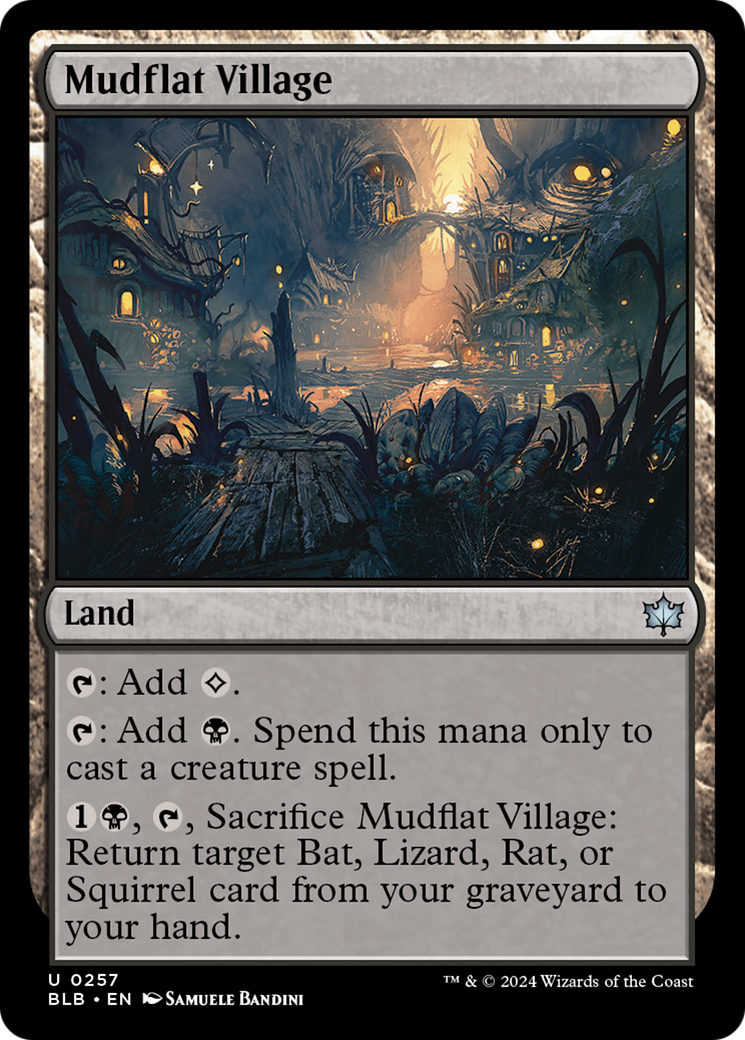 Mudflat Village (BLB-257) [Bloomburrow] MTG Single Wizards of the Coast