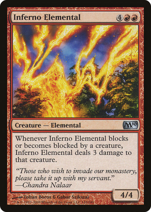 Inferno Elemental (M10-142) [Magic 2010] Foil MTG Single Wizards of the Coast