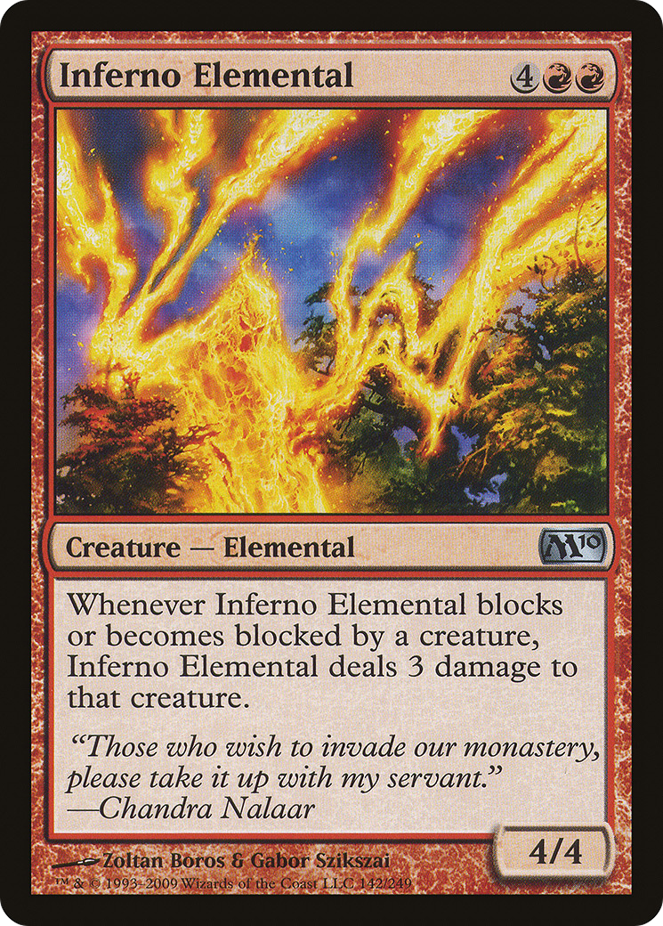 Inferno Elemental (M10-142) [Magic 2010] MTG Single Wizards of the Coast