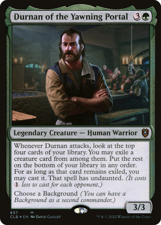 Durnan of the Yawning Portal (CLB-657) [Commander Legends: Battle for Baldur's Gate] Foil MTG Single Wizards of the Coast
