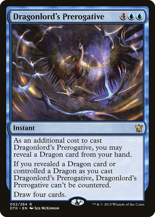 Dragonlord's Prerogative (DTK-052) [Dragons of Tarkir] Foil MTG Single Wizards of the Coast