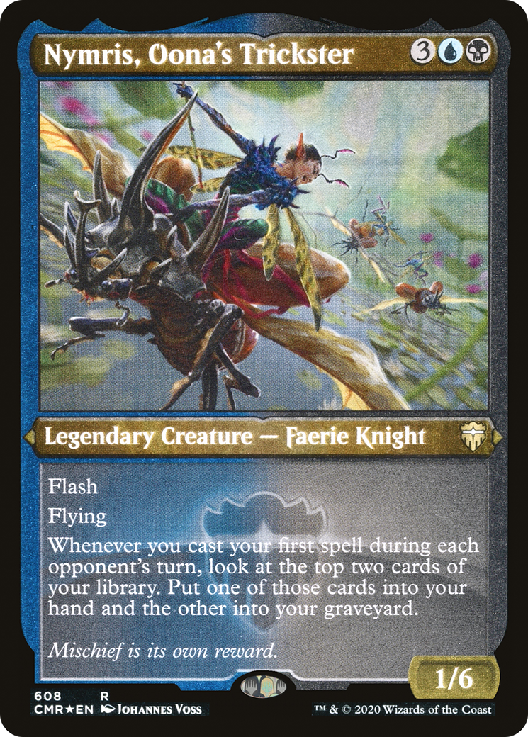 Nymris, Oona's Trickster (CMR-608) [Commander Legends] Etched Foil MTG Single Wizards of the Coast