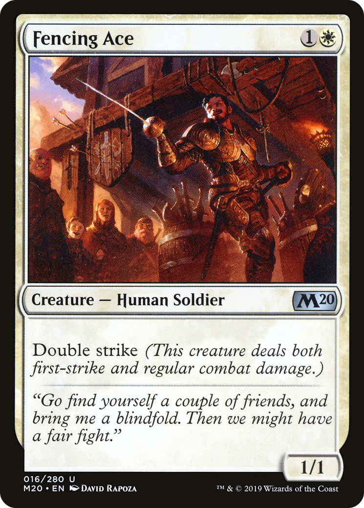 Fencing Ace (M20-016) [Core Set 2020] Foil MTG Single Wizards of the Coast
